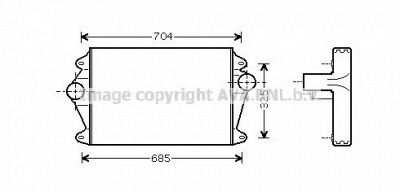 AVA QUALITY COOLING mn4036 -  Интеркулер
